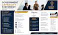 design a professional capability statement for government contracts and samgover