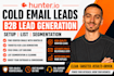 setup hunter io cold email leads b2b saas lead generation email iist building