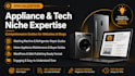 write technical SEO articles and appliance repair blog posts