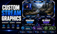 create custom stream graphics, overlays, alerts and scenes