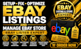setup fix optimize ebay listings and manage ebay store ebay lister expert