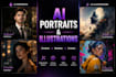 create ai mockups, portraits and illustrations