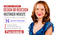 build hostinger website design, hostinger website, hostinger website redesign