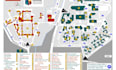design detailed campus map, school map, university map and wayfinding map