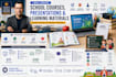 create engaging educational presentations, course slides and learning materials