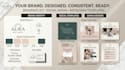 design canva branding kit on canva, social media template, instagram post