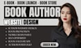 design a professional author website and book author website