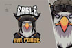 create a fierce and unique eagle logo