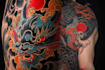 make a traditional japanese irezumi tattoo