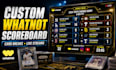 design custom whatnot obs scoreboard for card breaks and pyt