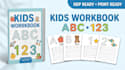 create an abc 123 tracing workbook for kids