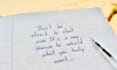 handwrite letters, notes any personalized documents