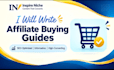 write SEO optimized affiliate buying guide