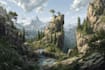 fantasy landscapes, illustration and environment