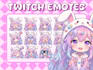 design custom twitch emotes, sub badges and vtuber emotes