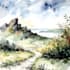 paint landscapes in watercolor