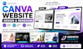 responsive canva website design canva landing page canva website redesign