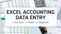 do bookkeeping accounting and financial data entry in excel
