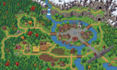 create pixel art background, game map, pixel environment scenery and 2d game art