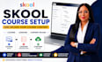 do skool course setup and upload your course content
