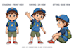 create custom ai character design and cartoon illustration
