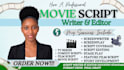 write, edit, format  movie script, screenplay, film script, feature film script