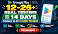 provide 12 testers for google play closed testing and android app testing