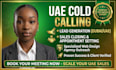 do uae b2b lead generation cold calling sales closer for web design IT agency