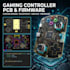 design gaming controller pcb, gamepad pcb and embedded firmware