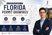 do florida architectural drawing, mep, structural drawing for city permit