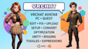 edit fix upload setup convert vrchat avatar quest PC unity optimization