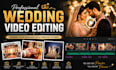 wedding video editing with cinematic storytelling