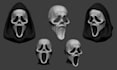 create a halloween model, halloween 3d model, 3d  mask and 3d helmet for cosplay