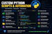 create python scripts and automate repetitive tasks