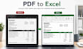 convert PDF, scans and images to word or excel