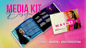 create a professional influencer media kit and brand press kit