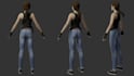 mid poly 3d character,unity game character,pbr texture,female nsfw model,rig ps1