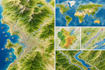create custom gis maps, route and area maps cartography maps designs