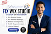 wix website redesign fix wix layout wix studio website design edit wix harmony