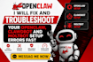fix and troubleshoot your openclaw, clawdbot and moltbot setup errors fast