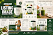 design modern amazon product listing and a content