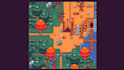 pixel art tileset, 2d topdown, pixel background, game map, isometric pixel art