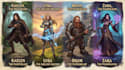 create cinematic game key art, splash character illustration