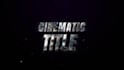cinematic glossy logo and text intro animation