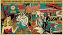create cool retro comic art design illustration