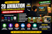 create 2d animation moral story video