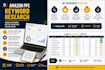 do amazon PPC keyword research using helium 10