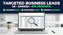 do b2b lead generation and web research
