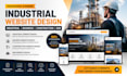 design industrial business website construction website and b2b website with wix