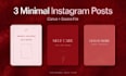 design 3 aesthetic minimalist instagram post